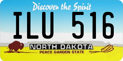 ND license plate ILU516