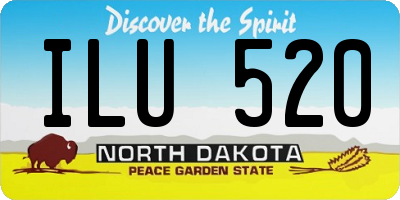 ND license plate ILU520