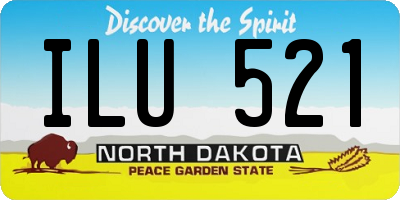 ND license plate ILU521