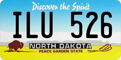 ND license plate ILU526