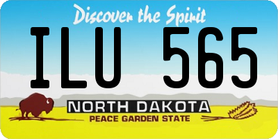ND license plate ILU565