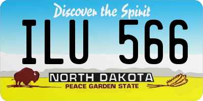ND license plate ILU566