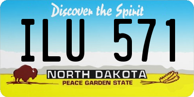 ND license plate ILU571
