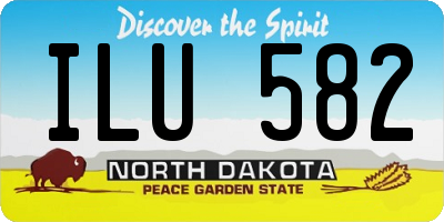 ND license plate ILU582