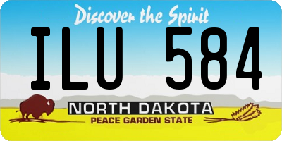 ND license plate ILU584