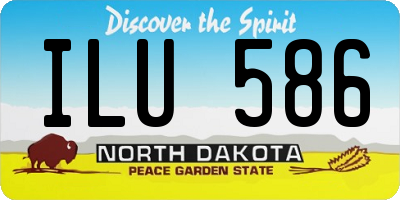 ND license plate ILU586