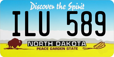 ND license plate ILU589