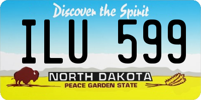 ND license plate ILU599