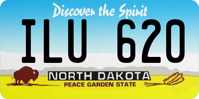 ND license plate ILU620