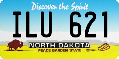 ND license plate ILU621