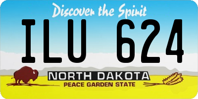 ND license plate ILU624