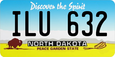 ND license plate ILU632