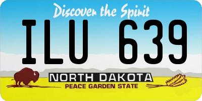 ND license plate ILU639