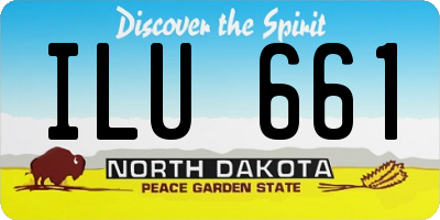 ND license plate ILU661