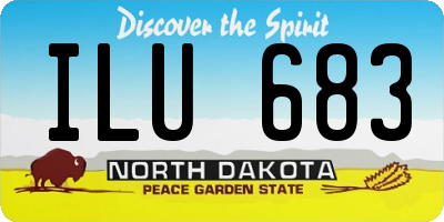 ND license plate ILU683