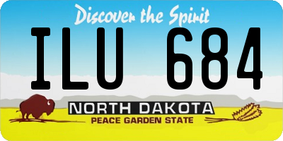 ND license plate ILU684