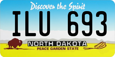 ND license plate ILU693
