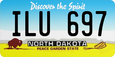 ND license plate ILU697