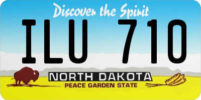ND license plate ILU710