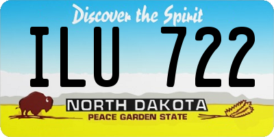 ND license plate ILU722