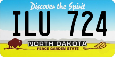 ND license plate ILU724