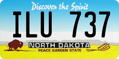 ND license plate ILU737