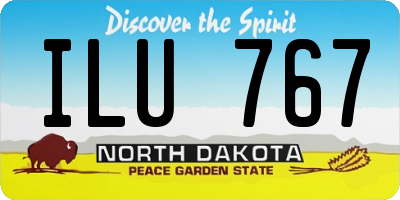 ND license plate ILU767