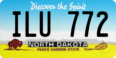 ND license plate ILU772