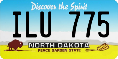 ND license plate ILU775