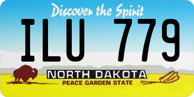 ND license plate ILU779
