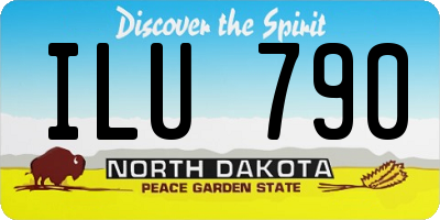 ND license plate ILU790