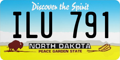ND license plate ILU791