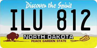 ND license plate ILU812