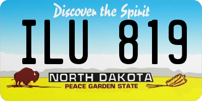 ND license plate ILU819
