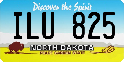 ND license plate ILU825