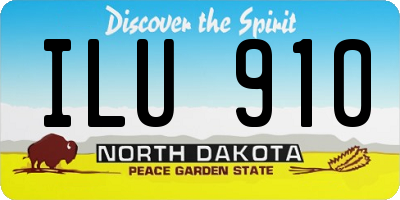 ND license plate ILU910