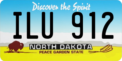 ND license plate ILU912