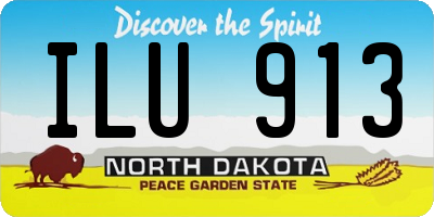 ND license plate ILU913