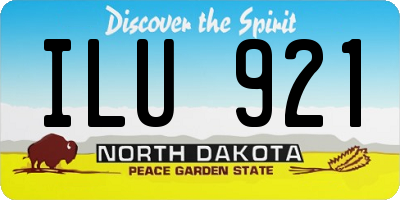 ND license plate ILU921