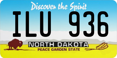 ND license plate ILU936