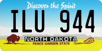 ND license plate ILU944