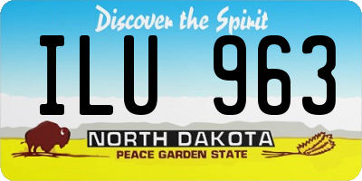 ND license plate ILU963