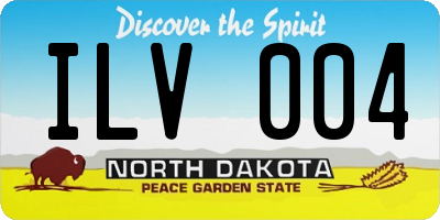 ND license plate ILV004