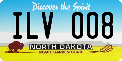 ND license plate ILV008