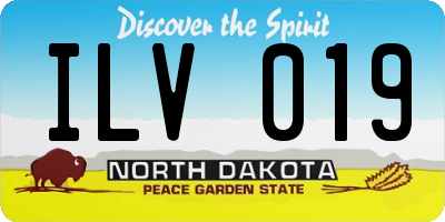 ND license plate ILV019
