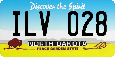ND license plate ILV028