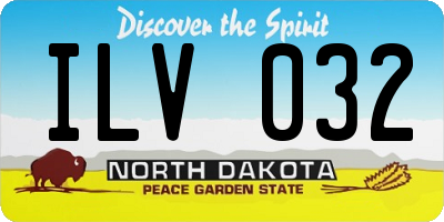 ND license plate ILV032