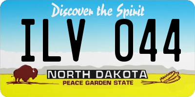ND license plate ILV044