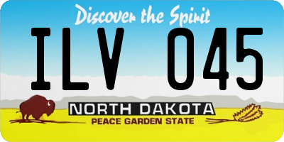 ND license plate ILV045