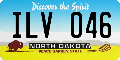ND license plate ILV046